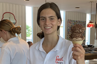 Olivia serving up an Ice Cream Smile