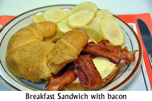 Breakfast Sandwich with Bacon