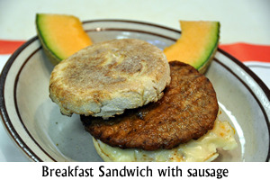 Breakfast Sandwich with Sausage