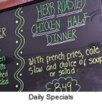 Daily Food Specials at Cabot's