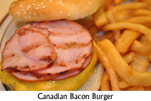 Canadian Bacon Burger