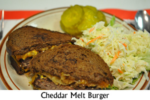 Cheddar Melt Burger