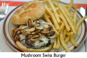 Mushroom Swiss Burger