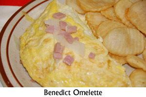 Eggs Benedict Omelette Special