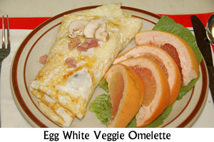 Egg White Veggie Omelette