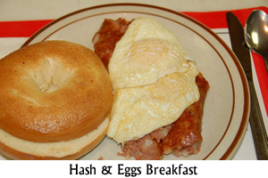 Eggs and Hash Breakfast