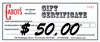 fifty dollar gift certificate