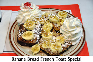 Banana Bread French Toast Special