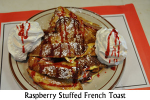 Raspberry Stuffed French Toast