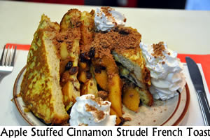 Apple Stuffed Cinnamon Strudel French Toast