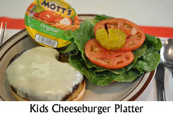 Kid's Cheeseburger Platter