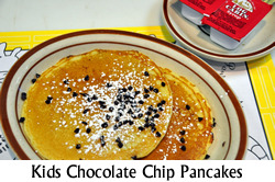 Kid's Chocolate Chip Pancakes