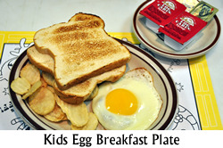 Kid's Egg Breakfast Plate