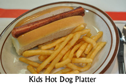 Kid's Hot Dog Platter