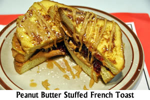 Breakfast Special Peanut Butter Jelly Stuffed French Toast