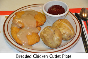 Breaded Chicken Cutlet Plate