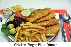 Chicken Finger Plate Dinner