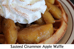 Sauteed Cinammon Apple Waffle