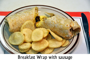 Breakfast Wrap with Sausage