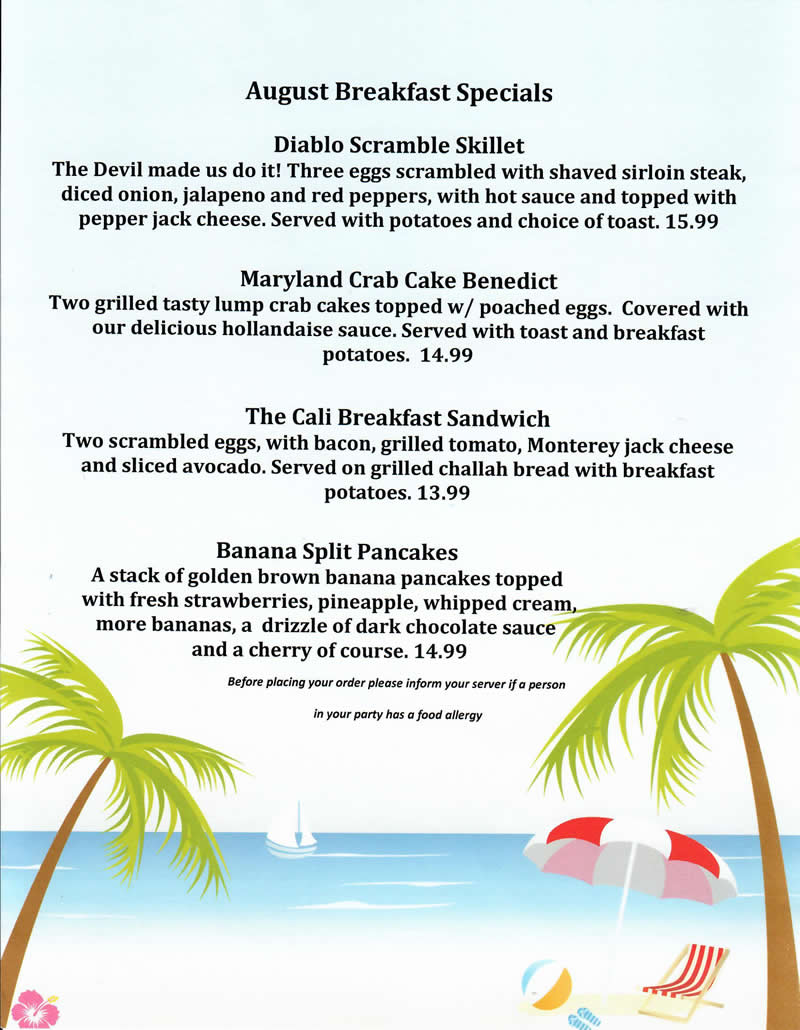Monthly Specials