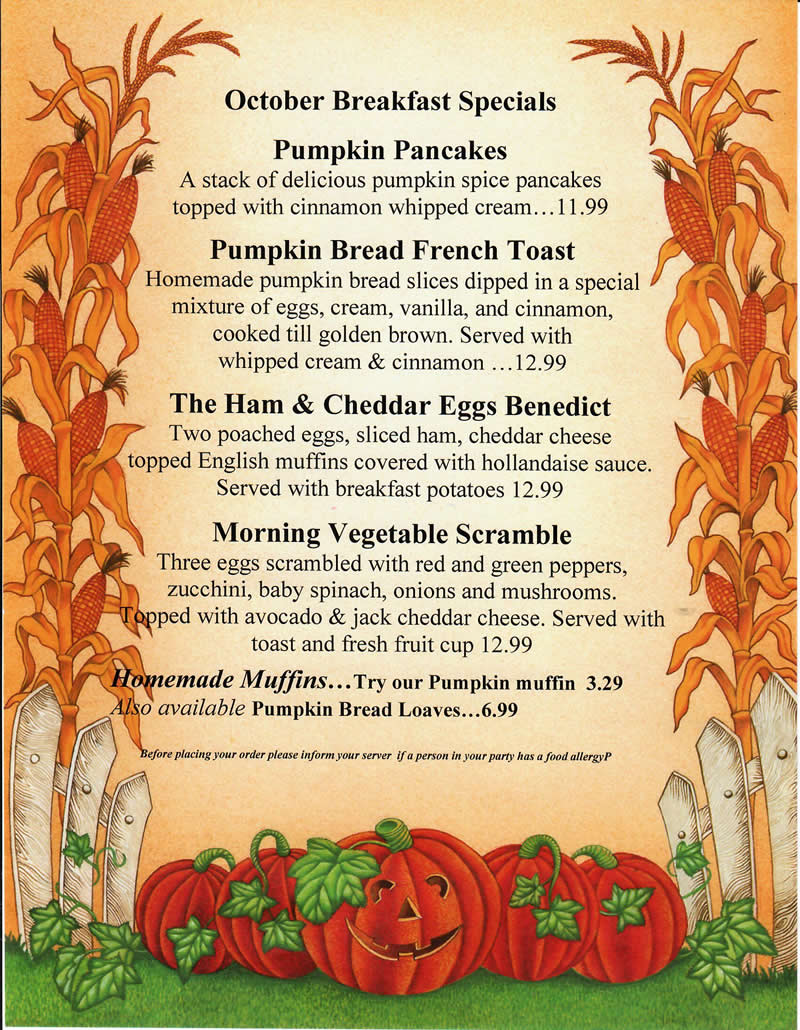 Monthly Specials