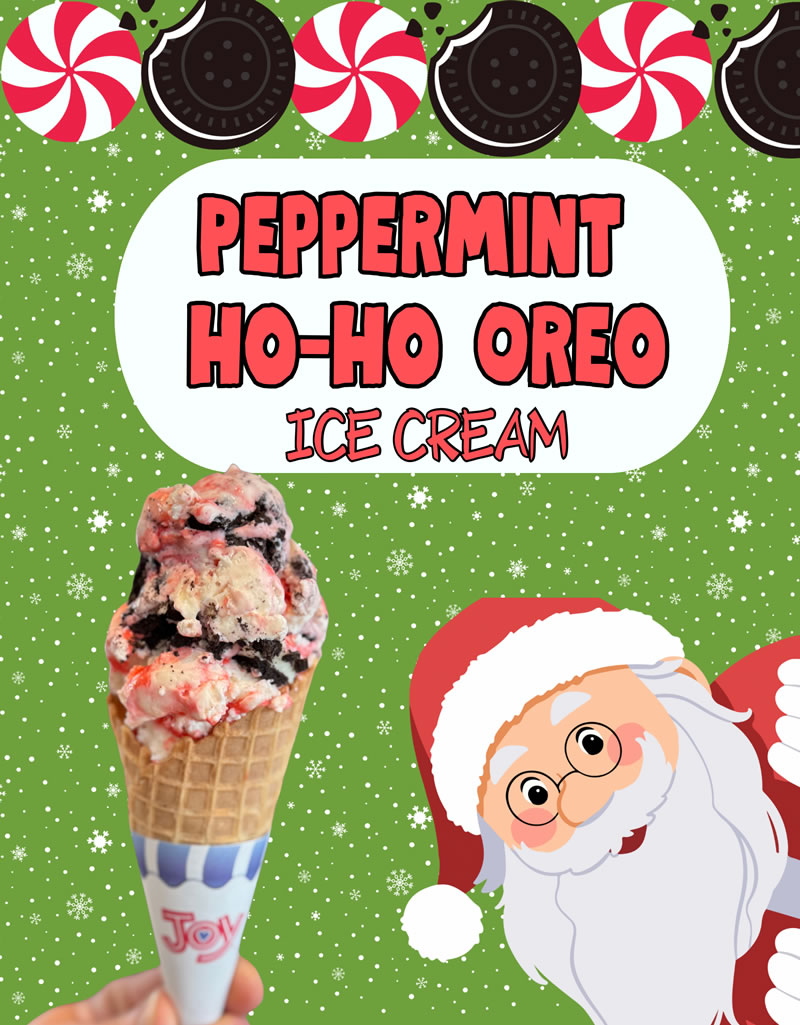 Peppermint Ho-Ho Oreo Flavor Ice Cream