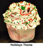 Holidays Themed Ice Cream Cupcakes