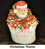 Santa Theme Ice Cream Cupcakes